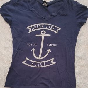 OFF TO GOODWILL 10/28 Ankor blue Tshirt